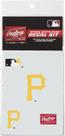 Kit de decalques para capacete de beisebol Rawlings MLB Authentic Pittsburgh Pirates