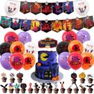 Kit de decoração de balões de Halloween 43 unidades de látex Scary Pumpkin