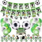 Kit de decoração de festa, aniversário de futebol, 20 unidades com banner e balões