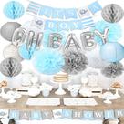 Kit de decoração de festa Baby Boy, 16 unidades, balões, látex e papel alumínio