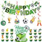 Kit de decoração de festa com tema de futebol, aniversário, 20 unidades