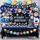Kit de Decoração de Festa de Aniversário Espacial BORAMDO com Balões