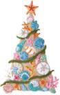 Kit de decoração de parede Bucilla Coastal Christmas 89500E com acessórios Kit de decoração de parede Bucilla Coastal Christmas 89500E com acessórios