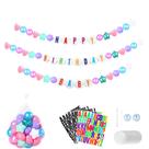 Kit de decoração Giant Friendship Bracelet Garland TRENDPLAY