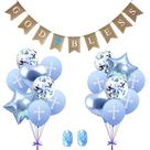 Kit de decoração Makarios God Bless Baptism Boy com balões Kit de decoração Makarios God Bless Baptism Boy com balões