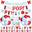Kit de Decoração para Chá de Bebê Milanody Ready to Pop com Faixas Kit de Decoração para Chá de Bebê Milanody Ready to Pop com Faixas