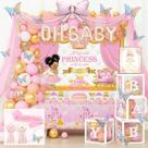 Kit de Decoração para Festa Costova Royal Princess com 138 Peças Kit de Decoração para Festa Costova Royal Princess com 138 Peças