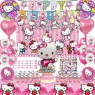 Kit de Decoração para Festa de Aniversário de Gato com 147 Peças Kit de Decoração para Festa de Aniversário de Gato com 147 Peças