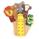 Kit de dedoches 3d em feltro animais selvagens 6 peças - hannickel - 9 Kit de dedoches 3d em feltro animais selvagens 6 peças - hannickel - 9