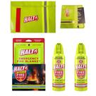 Kit de Defesa Contra Incêndio HALT! 2 sprays de espuma de 284 g, manta antichamas e bolsas