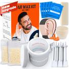 Kit de depilação Wokaar 2 em 1 para orelha e nariz para homens e mulheres 100g