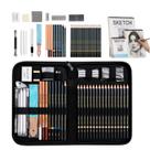 Kit de Desenho Artístico 43 Pcs Profissional e Sketchbook A4 ou A3 Lápis Grafite Carvão Sanguínea Esfuminhos e Estojo Organizador Kit de Desenho Artístico 43 Pcs Profissional e Sketchbook A4 ou A3 Lápis Grafite Carvão Sanguínea Esfuminhos e Estojo Organizador