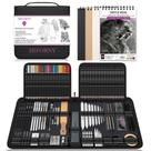 Kit de Desenho HIFORNY 126 Peças - Lápis e Caderno de Desenho