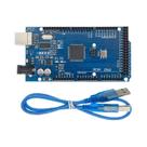Kit De Desenvolvimento MEGA2560 R3 ATmega2560-16AU CH340G AVR USB Para Expansão Arduino