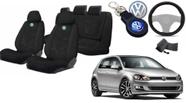 Kit de Design: Capas de Bancos Golf 2013-2022 + Volante + Chaveiro