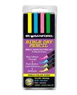 Kit de destaque Bible Dry Highlighting Kit G.T. Luscombe, conjunto recarregável de 4