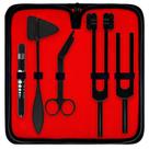 Kit de diagnóstico DEXSUR Percussion Taylor Reflex Hammer + diapasões C 128 e C 512 + tesoura + caneta de medição de pupila - conjunto de 6 peças Kit de diagnóstico DEXSUR Percussion Taylor Reflex Hammer + diapasões C 128 e C 512 + tesoura + caneta de medição de pupila - conjunto de 6 peças
