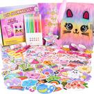 Kit de diário OFFIGIFT DIY para meninas de 8 a 12 anos com 110 unidades