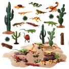Kit de diorama Sratte Desert Animals, 26 peças para crianças