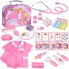 Kit de Disfraz de Doctor Magic4U para Niños con Estetoscopio, 34 Piezas