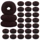 Kit de donuts HOFASON Hair Bun Maker, 24 unidades para pãezinhos curtos e finos