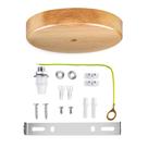 Kit de dossel de teto Arturesthome Wood para luminária pendente de 15 cm