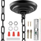 Kit de dossel leve MAYOMAJO de 13,5 cm com corrente suspensa de 1,8 m preta
