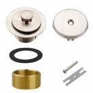Kit de drenagem e transbordamento de banheira Welsan Lift & Turn Brushed Nickel