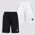 Kit de Duas Bermudas Atlético Mineiro Preta e Branca