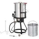 Kit de ebulição de frutos do mar e fritadeira de perus VEVOR 30L com 54.000 BTU