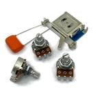 Kit de Elétrica Para Guitarra Tipo Strato SCA5 Pots e Chave Alpha + Orange Drop Kit de Elétrica Para Guitarra Tipo Strato SCA5 Pots e Chave Alpha + Orange Drop