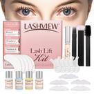 Kit de elevação de cílios LASHVIEW Lash Perm Curling Set de 6 a 8 semanas Kit de elevação de cílios LASHVIEW Lash Perm Curling Set de 6 a 8 semanas