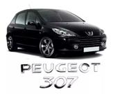Kit De Emblemas Letreiro Peugeot 307 Cromado Traseira