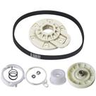 Kit de embreagem de polia de lavadora com correia de transmissão e cubo de cesta Whirlpool