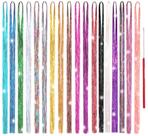 Kit de enfeites de cabelo Edoneery 3600 Strands 122 cm 18 cores