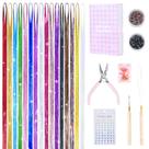 Kit de enfeites de cabelo IDN BEAUTY, extensões de cabelo de 16 cores, 120 cm Kit de enfeites de cabelo IDN BEAUTY, extensões de cabelo de 16 cores, 120 cm
