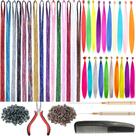 Kit de enfeites de cabelo XIAO TAO ZI 3000 Strands 110 cm com ferramentas e acessórios