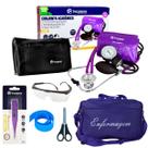 Kit de enfermagem com esteto esfigmo termômetro e bolsa Kit de enfermagem com esteto esfigmo termômetro e bolsa