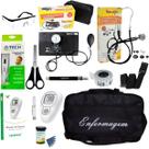 kit de enfermagem PRETO com medidor de glicose