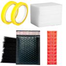Kit de envio abobwey com protetores de cartas 9 x 11,5 cm e envelopes