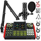 Kit de Equipamento para Podcast CryoSurf G9 Mixer Mic 3,5 mm