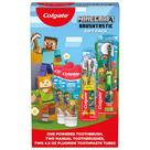 Kit de Escova de Dentes Colgate Minecraft com Pilha e Manual para Crianças
