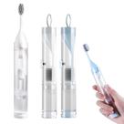 Kit de escova de dentes de viagem kulusion dobrável com estojo de pasta de dente