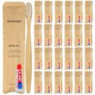 Kit de escova de dentes DincherBel Bamboo com pasta de dente de 6 g (pacote com 50)