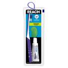 Kit de escova de dentes para viagem Reach Ultraclean com cerdas macias, compatível com TSA