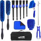 Kit de escova de rodas NIKCOSMK para limpeza de rodas e pneus x12