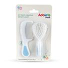 Kit de escova e pente infantil soft azul adoleta Kit de escova e pente infantil soft azul adoleta
