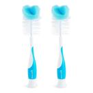 Kit de Escova Munchkin Para Limpeza Mamadeiras Azul com 2 unidades