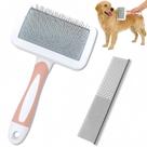 Kit de Escova para Tosa de Cães com Pente Profissional Slicker