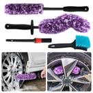 Kit de escovas de limpeza de pneus de roda Lexic para carros e motocicletas